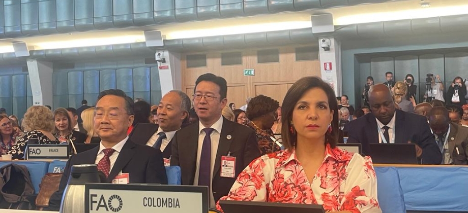 Embajadora de Colombia ante la República Italiana y Representante Permanente ante FAO, FIDA y PMA, Ligia Margarita Quessep Bitar.