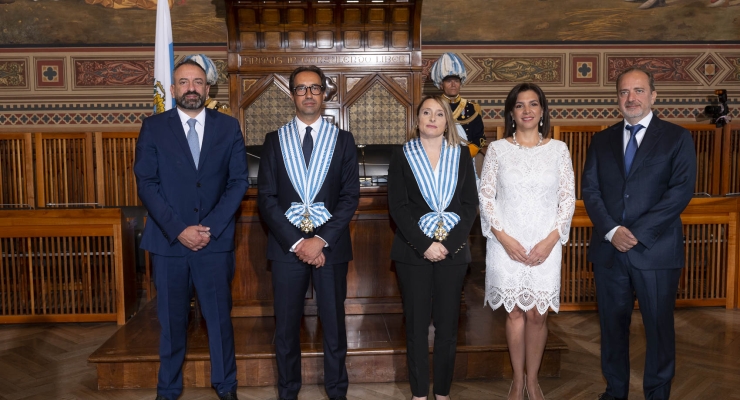 Presentación de credenciales de la embajadora de Colombia en Italia, Ligia Margarita Quessep Bitar, como Embajadora no Residente ante la República de San Marino
