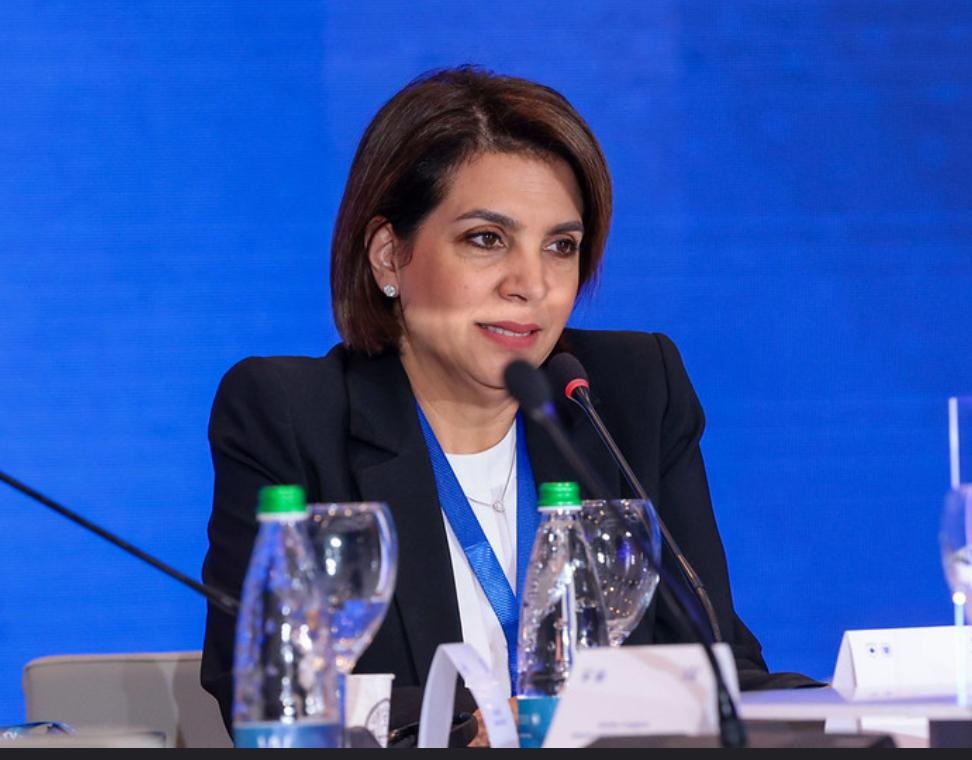 Foto: Participación de la Embajadora Quessep en el panel “Mujeres al timón: Historias reales de liderazgo femenino en la consolidación de la paz” que se llevó a cabo el 3 de junio. 