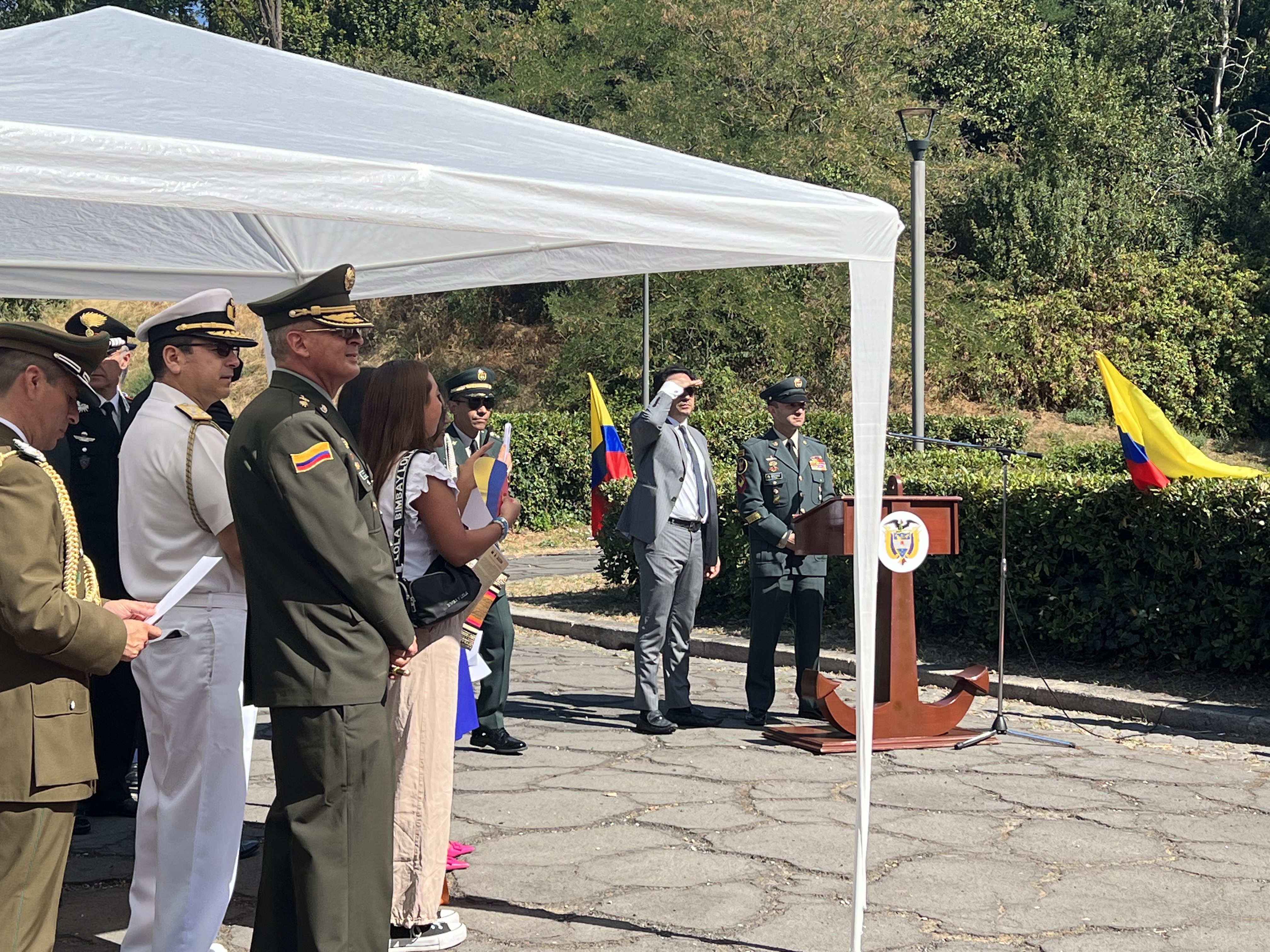 Colombia conmemoró en Roma los 212 años de la independencia 