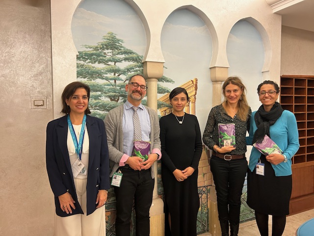 Encuentro con el Relator Especial de las Naciones Unidas para el Derecho a la Alimentación, señor Michael Fakhri y su equipo con la Viceministra del Desarrollo Rural, Martha Carvajalino, en compañía de la Embajadora de Colombia ante la República Italiana y Representante Permanente ante la FAO, FIDA y PMA, Ligia Margarita Quessep Bitar.