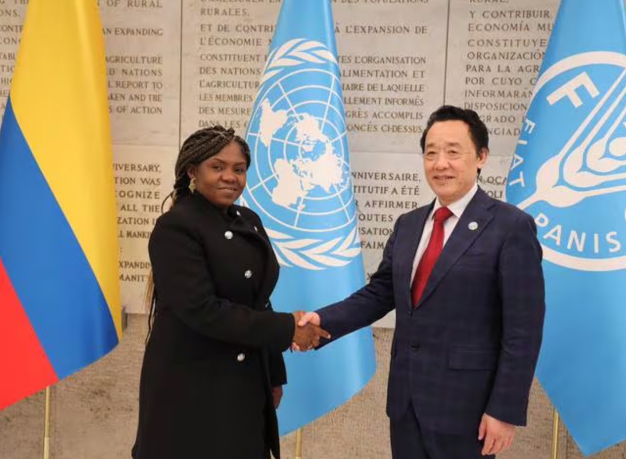 La Vicepresidenta de la República, Francia Elena Márquez Mina, sostuvo un encuentro con el Dr. Qu Dongyu, Director General de la Organización de las Naciones Unidas para la Alimentación y la Agricultura - FAO