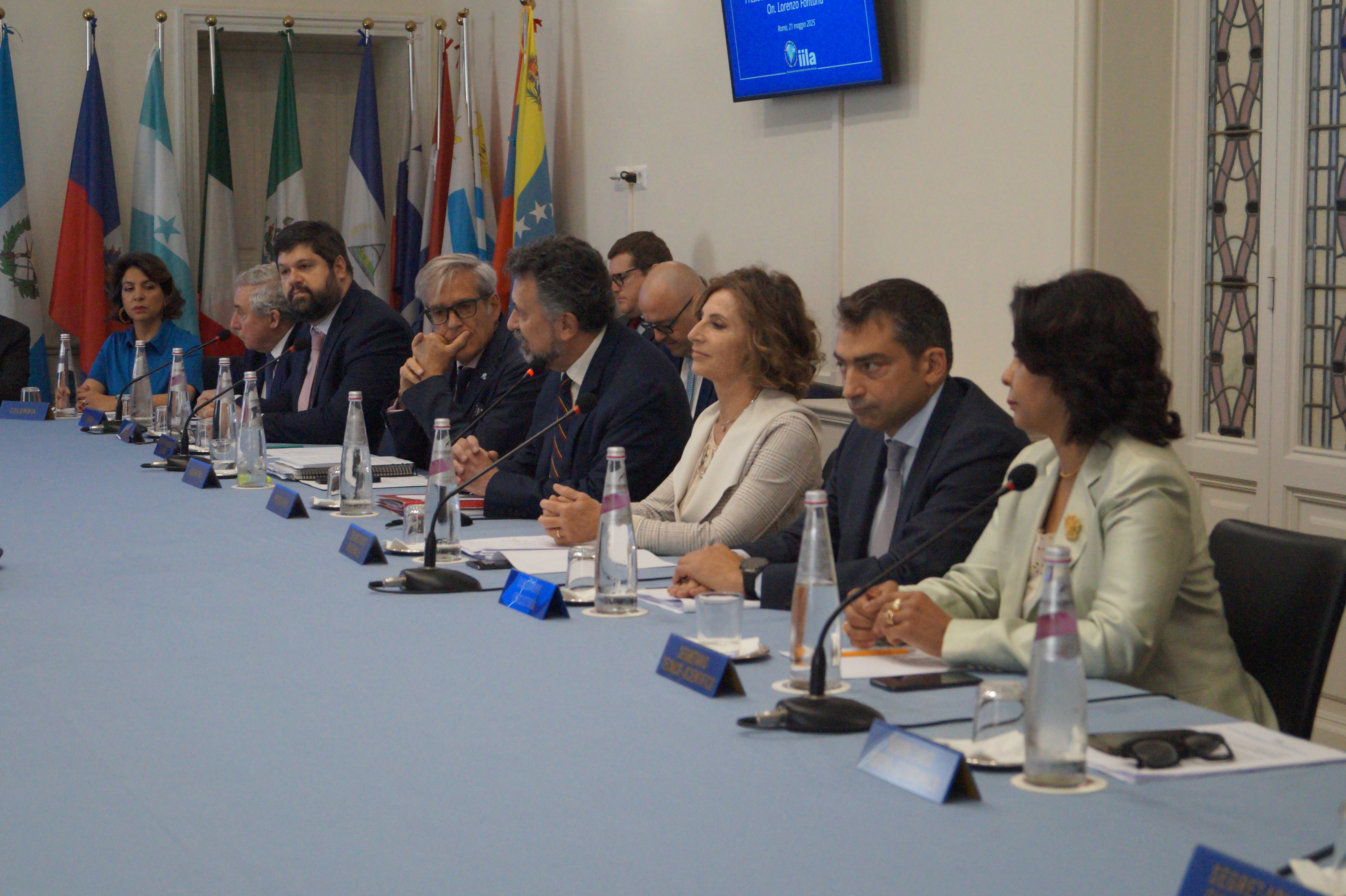 Embajadora Ligia Margarita Quessep participa en el encuentro de los delgados de IILA con el Presidente de la Cámara de Diputados de Italia, Lorenzo Fontana