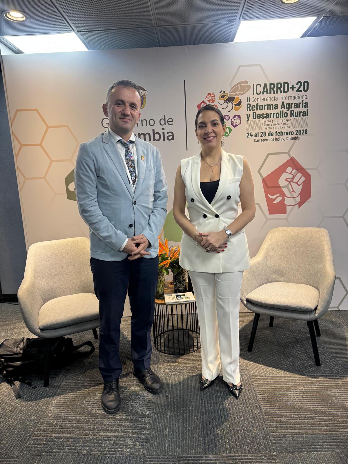 Embajadora de Colombia en Italia consolida alianzas de cooperación con Europa y la IILA en la Cumbre ICARRD+20