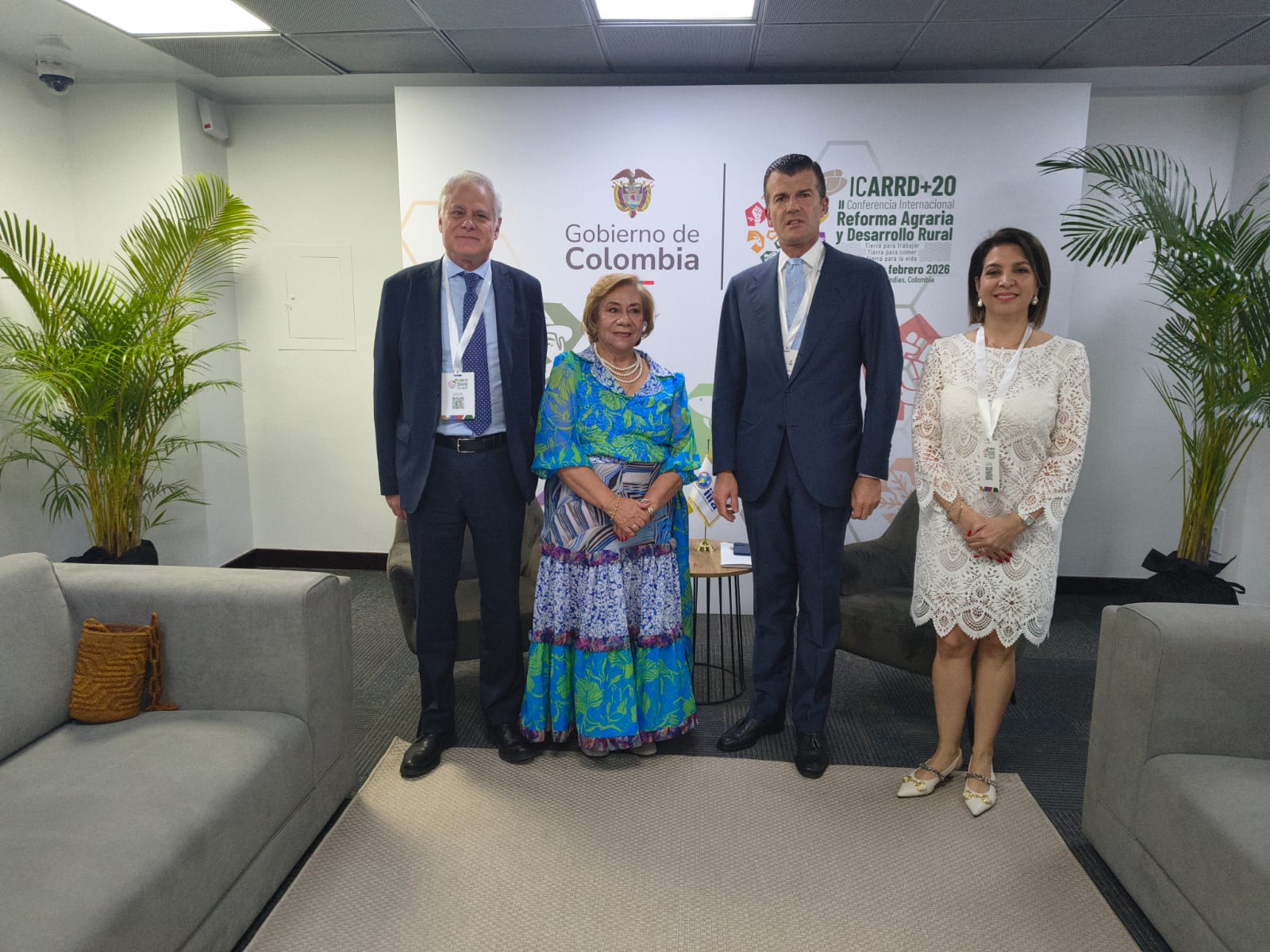 Embajadora de Colombia en Italia consolida alianzas de cooperación con Europa y la IILA en la Cumbre ICARRD+20