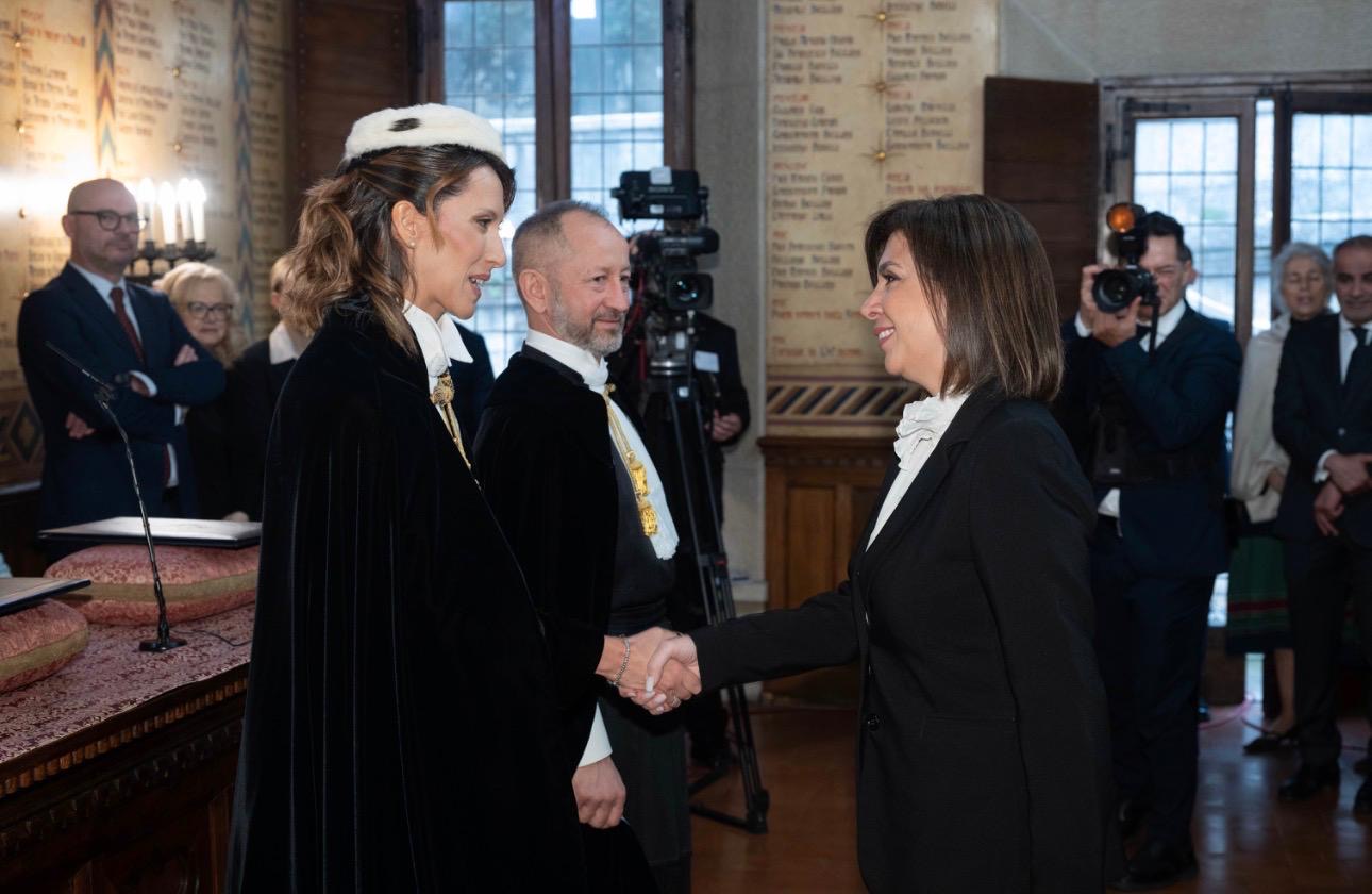 Foto de la ceremonia de posesión de capitanes regentes en San Marino