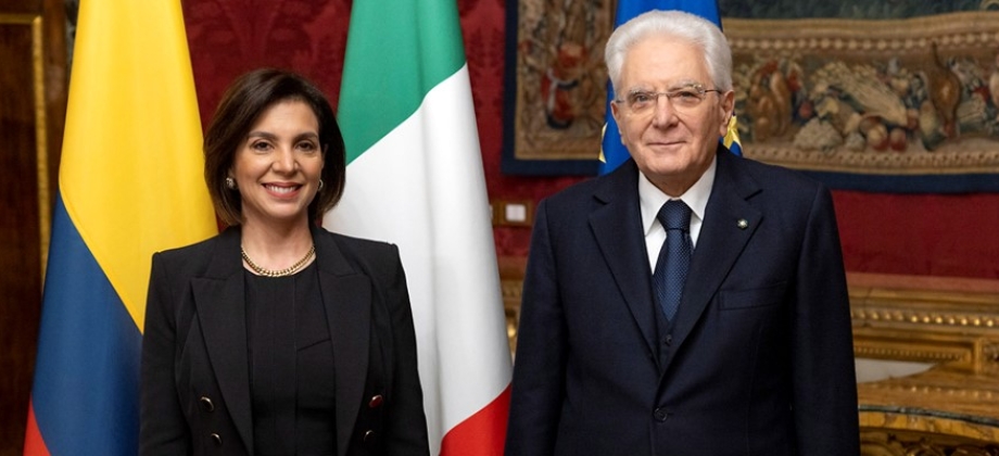 La Embajadora Ligia Margarita Quessep Bitar presentó cartas credenciales ante el Presidente de la República Italiana, Sergio Mattarella
