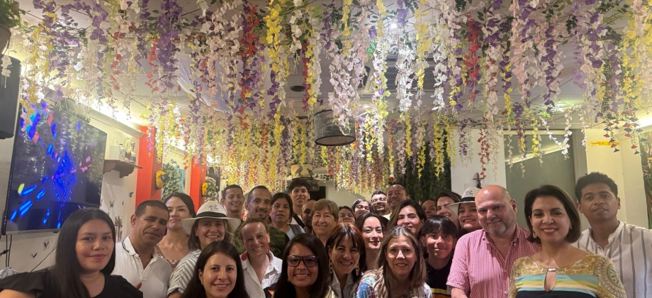 Embajadora Ligia Margarita Quessep Bitar y Directora de Europa Patricia Cortes sostuvieron un encuentro con la diáspora colombiana en Malta