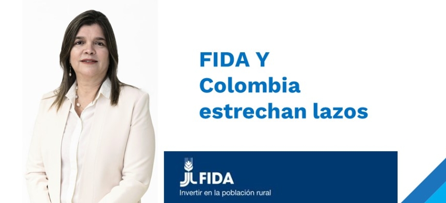 Encuentro del Encargado de Negocios a.i. de Colombia en Italia con la Directora Regional para América Latina y del Caribe de FIDA