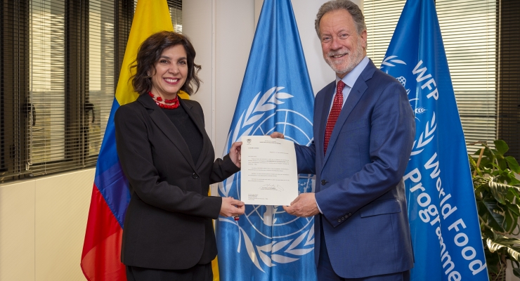 Embajadora de Colombia en Italia, Ligia Margarita Quessep Bitar, presentó su acreditación como Representante Permanente ante el Programa Mundial de Alimentos