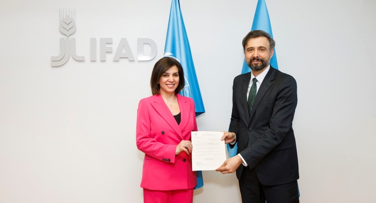 Embajadora de Colombia ante la República Italiana, Ligia Margarita Quessep Bitar, presentó su acreditación como Representante Permanente ante el FIDA